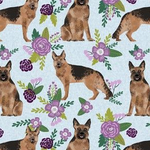 german shepherd pet quilt c dog fabric collection floral