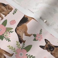 german shepherd pet quilt d dog fabric collection floral