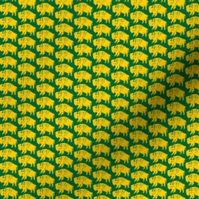 Bison Print - OFFICIAL Green & Gold (0.75 inch)