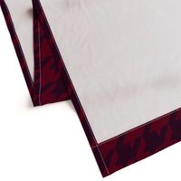 Elegant holiday houndstooth - red and maroon