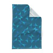 mid century tiles  large scale - surf's up coordinate in midday blue2