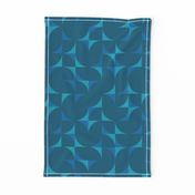 mid century tiles  large scale - surf's up coordinate in midday blue2