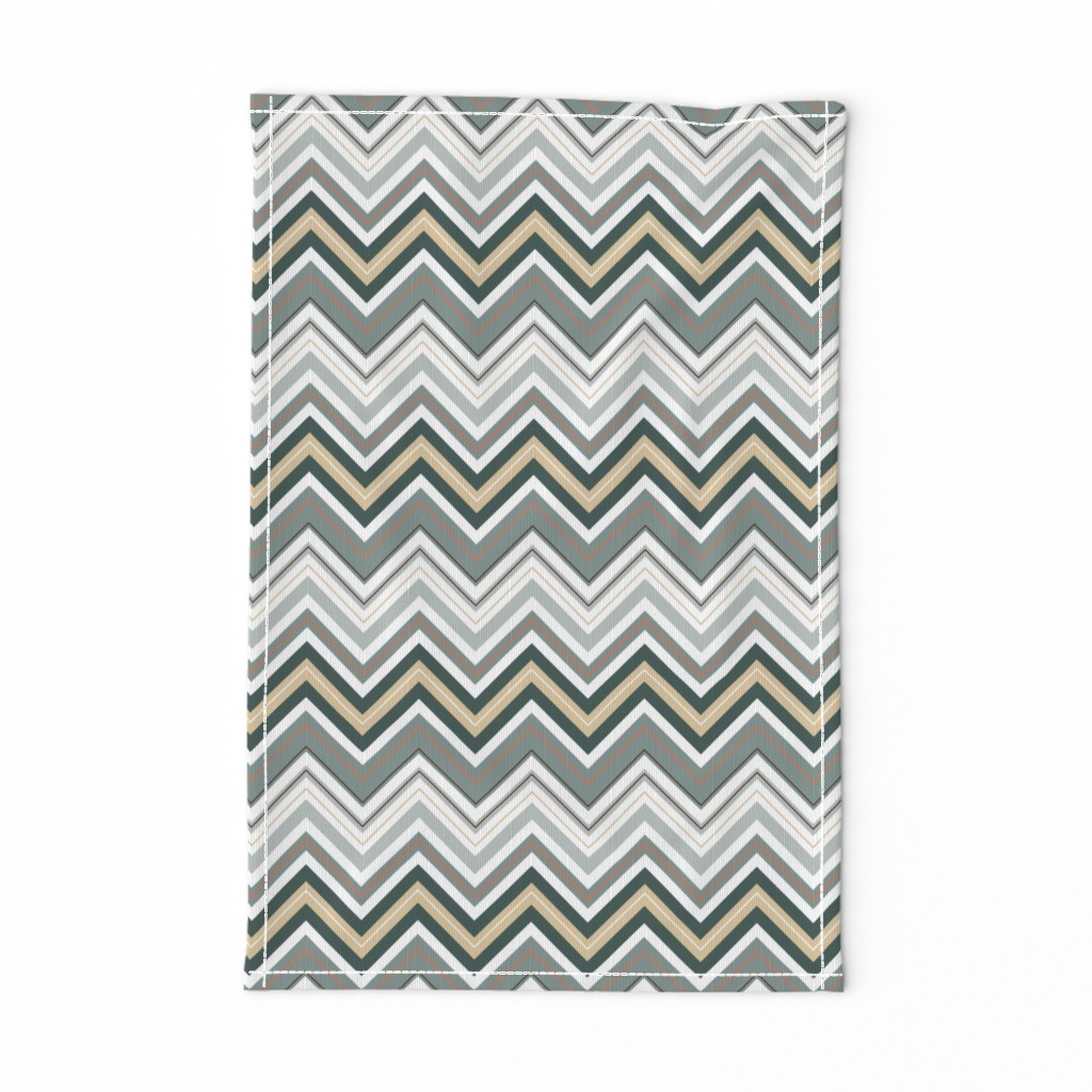 Misty Taupe Chevron