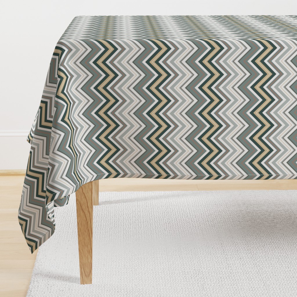 Misty Taupe Chevron