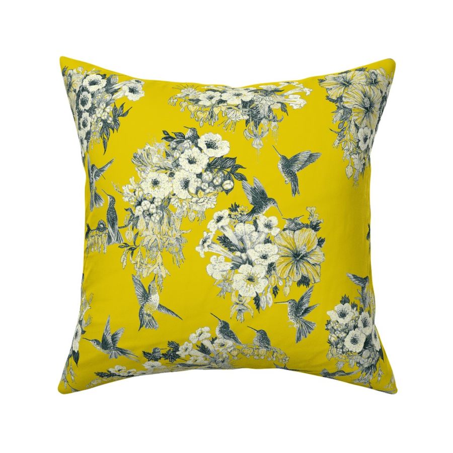 Primrose Yellow  & Gray Humming Bird 