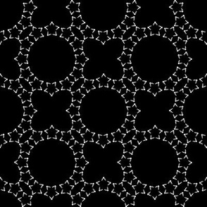 Starlight Lattice: Black & Cream