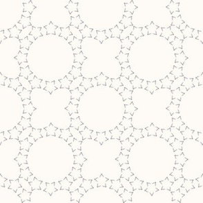 Starlight Lattice: Cream & Gray 6