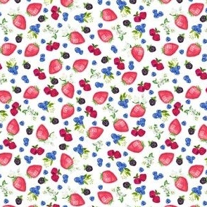 1/2" berries on white