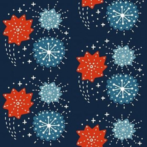 Fireworks- Red White and Blue