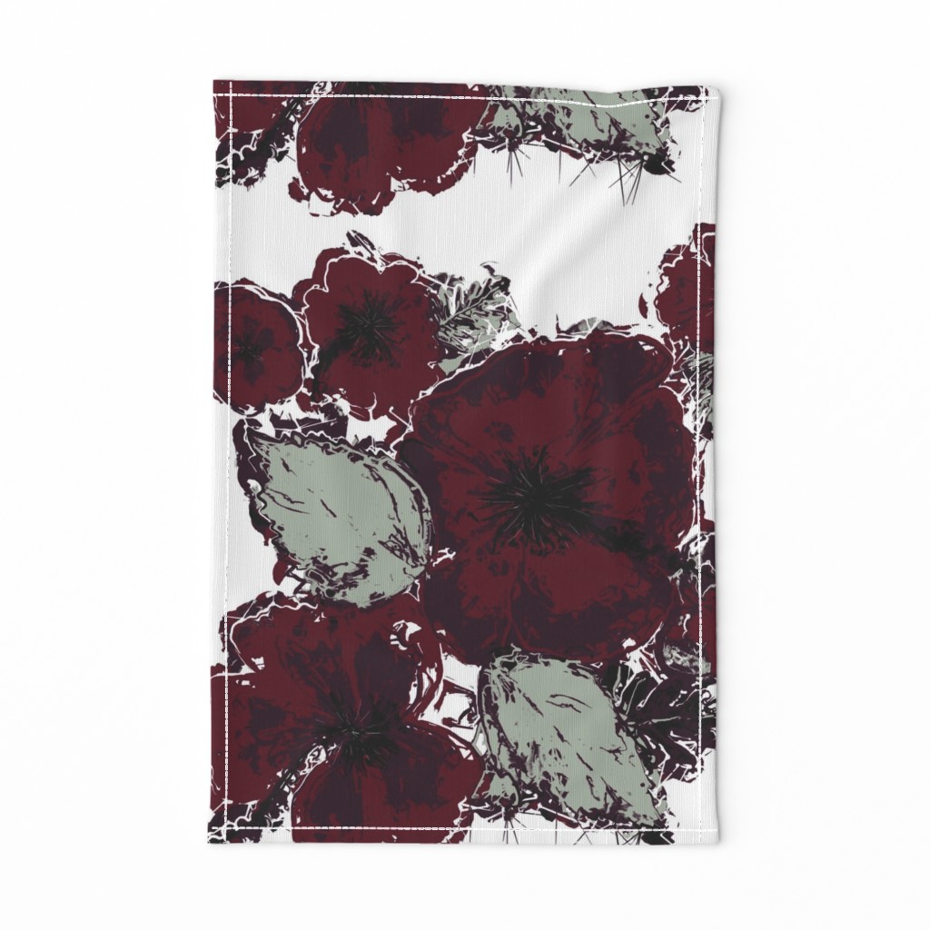 Elegant Hawaiian Hibiscus Floral Pattern by kedoki