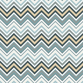 Seafoam Taupe Chevron