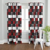 Always Quilt - wizard quotes - Red,Black, white, grey