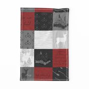 Always Quilt - wizard quotes - Red,Black, white, grey