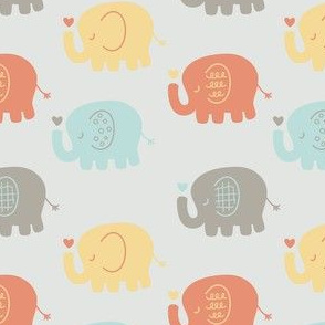 Elephants | Multicolor