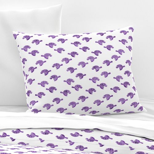 sea turtles in dark purple