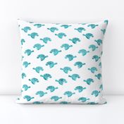 sea turtles in aqua