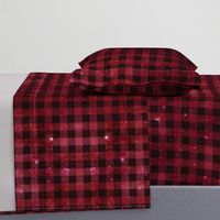 Red galaxy plaid 