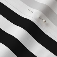 3/4" Black And White Stripess