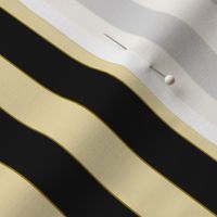3/4" Off White, Black And Tiny Olive Stripe