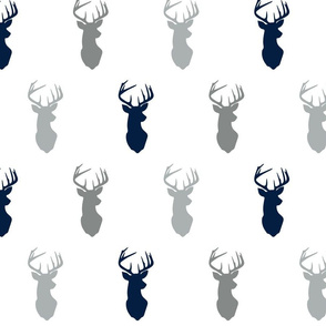 multi buck heads // grey and navy