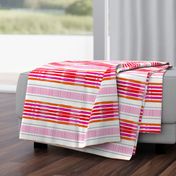 moroccan pink orange cloth  stripes 