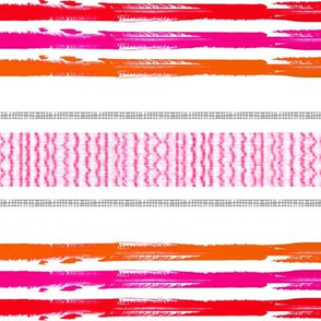 moroccan pink orange cloth  stripes 