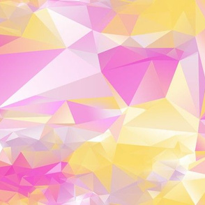 pink and yellow crystals