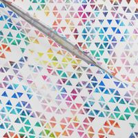 Watercolour Rainbow Triangles