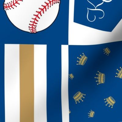 Kansas City inspired baseball quilt