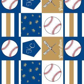 Kansas City inspired baseball quilt