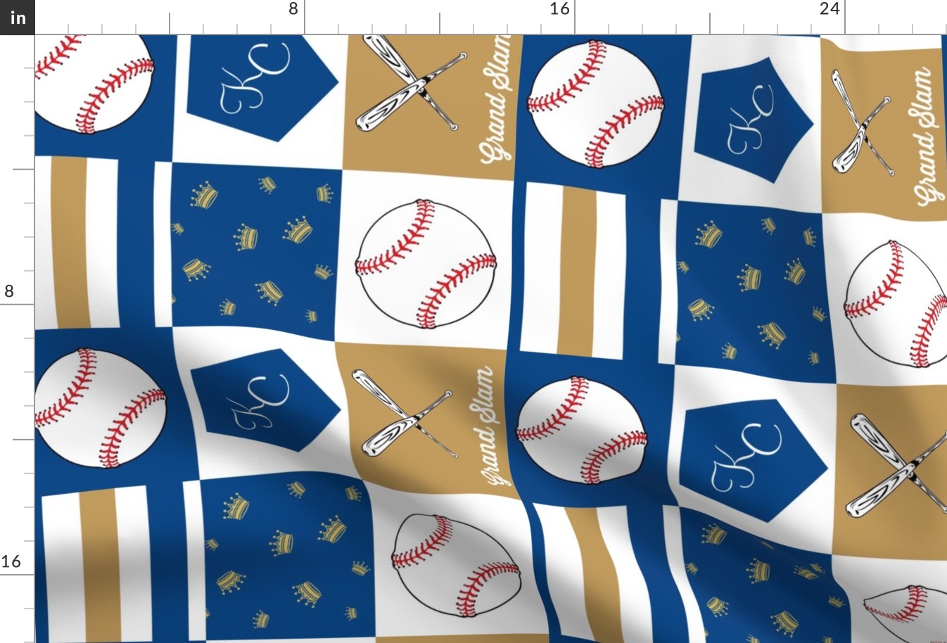 Kansas City inspired baseball quilt