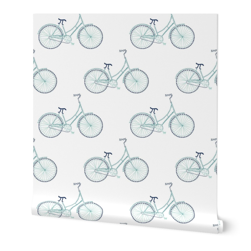 Pi-cycle in teal and navy (6" bike)