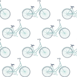 Pi-cycle in teal and navy (6" bike)