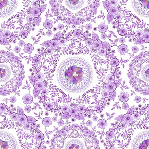 Ultra violet floral
