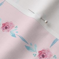 French Country - Floral, Dots and Pink Border