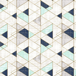 Mod Triangles Vintage_Navy Mint-rotate