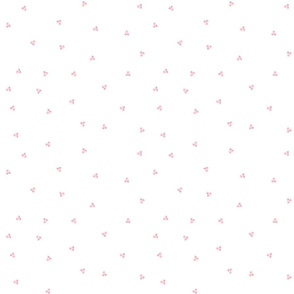 French Country Floral - Tiny Pink Dots