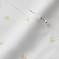 French Country Floral - Tiny Yellow Dots