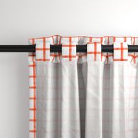 watercolor window pane plaid || piazza orange