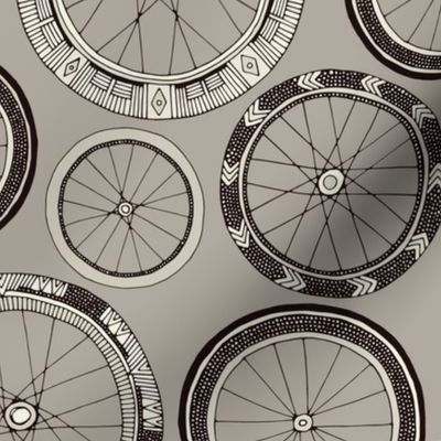 bike wheels stone