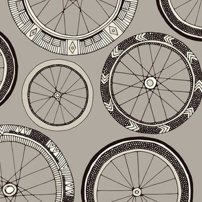 bike wheels stone