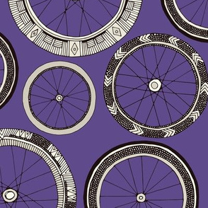 bike wheels violet