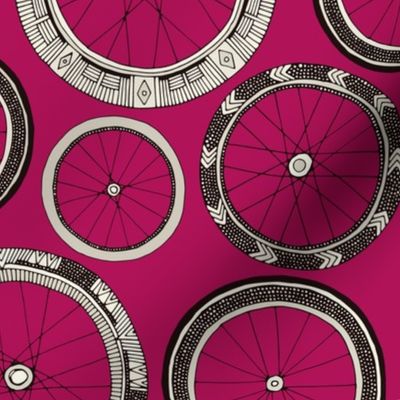 bike wheels pink