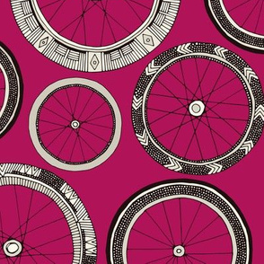 bike wheels pink