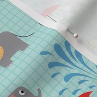 Elephant Fun Kids Print