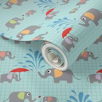 Elephant Fun Kids Print