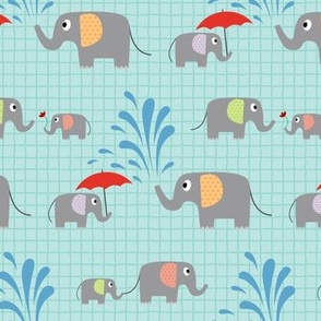 Elephant Fun Kids Print