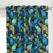  Asian Elephant Paisley Raindrops