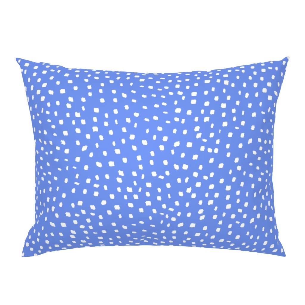 White On Periwinkle Dots