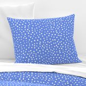 White On Periwinkle Dots